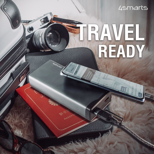 УМБ 4Smarts VoltHub Pro 26800 mAh 22.5W (53219) Gun Metal (4250774954726) - зображення 5