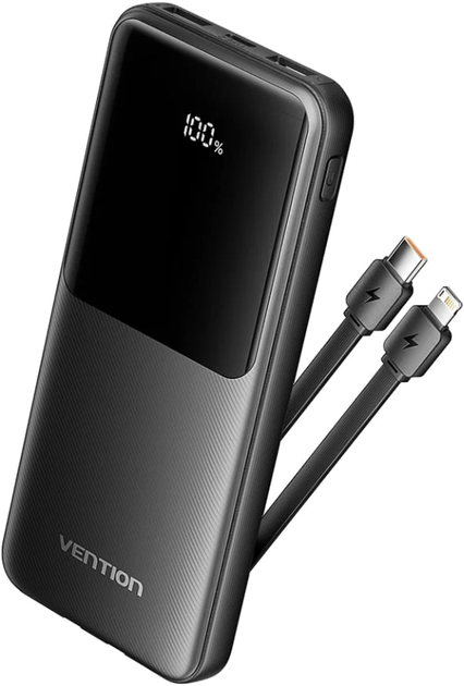 Powerbank Vention 10000mAh 22.5W Black (FHOB0) - obraz 1