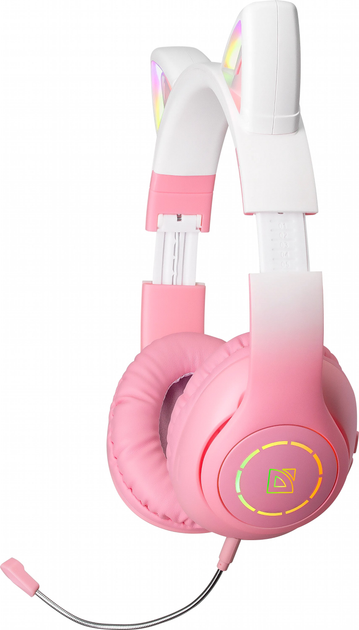 Słuchawki Defender FreeMotion B505 Pink LED Bluetooth (4745090822847) - obraz 5