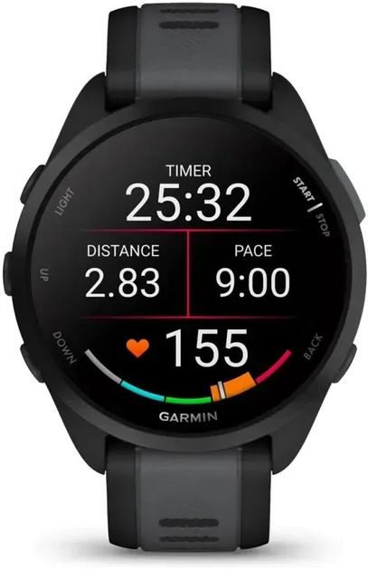 Смарт-годинник Garmin Forerunner 165 Music Black/Slate Grey (010-02863-30) - зображення 2