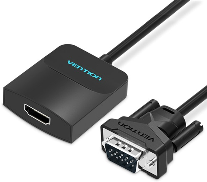 Adapter Vention VGA-HDMI, 0.2 m z dźwiękiem i zasilaniem (ACNBB) (43387992) - obraz 1