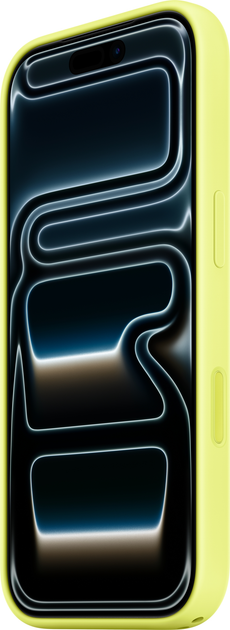 Панель Apple Silicone Case with MagSafe для Apple iPhone 17 Pro Neon Yellow (MGFF4) - зображення 2