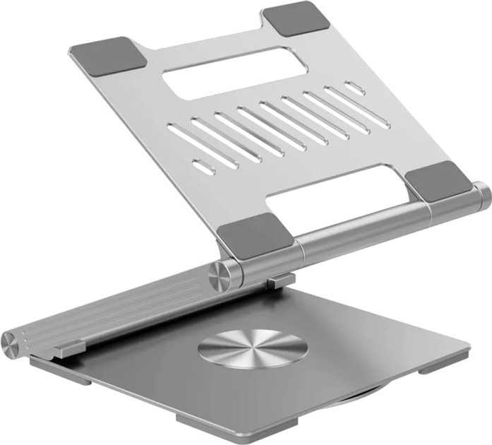 Hub USB Canyon OnStand 2 Aluminium 6-in-1 z podstawką do laptopa (CNS-SDS2) - obraz 1