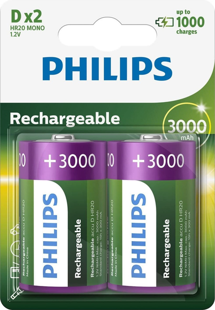 Akumulator Philips D BLI 2 3000 mAh (R20B2A300/10) - obraz 1