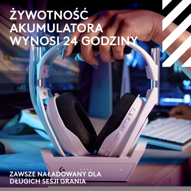 Навушники з мікрофоном Logitech Astro A50 Gen5 Lightspeed White
