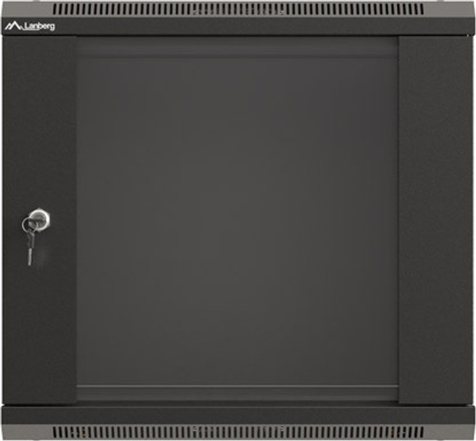 Серверна підвісна шафа Lanberg 19" 9U 540x350 Black (WF03-5309-10B) - зображення 1