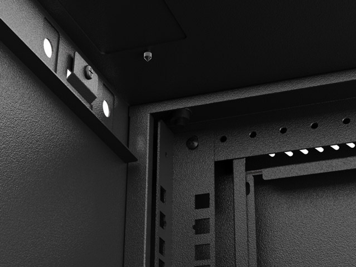 Серверна підвісна шафа Lanberg 19" 9U 540x350 Black (WF03-5309-10B) - зображення 11