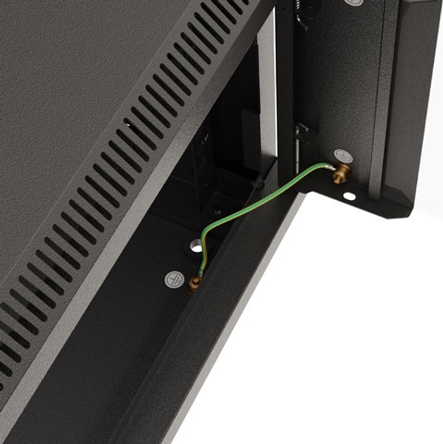 Серверна підвісна шафа Lanberg 19" 9U 540x350 Black (WF03-5309-10B) - зображення 12