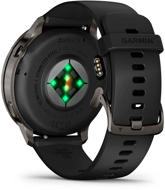 Smartwatch Garmin Venu 4 45mm Black w/ Slate + Black (010-03014-00) - obraz 5