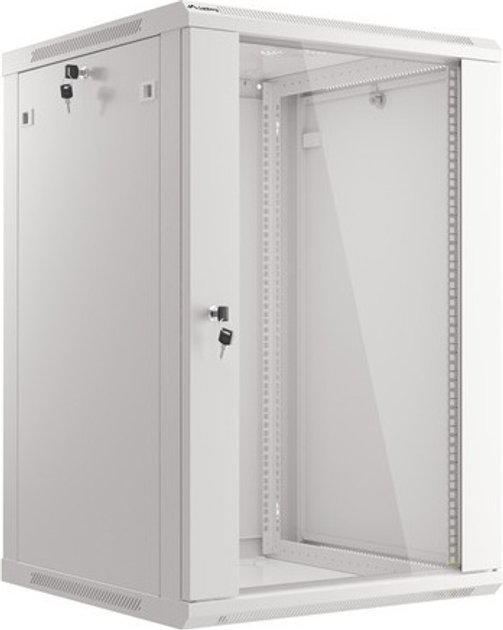 Szafa wisząca serwerowa Lanberg 19" 18U 600x600 V2 Grey (WF01-6618-10S) - obraz 3