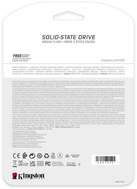 Kingston FURY Renegade SSD 2TB M.2 2280 NVMe PCIe Gen 4.0 x4 3D TLC NAND (SFYRD/2000G) (955555908898081) - Уцінка - зображення 12