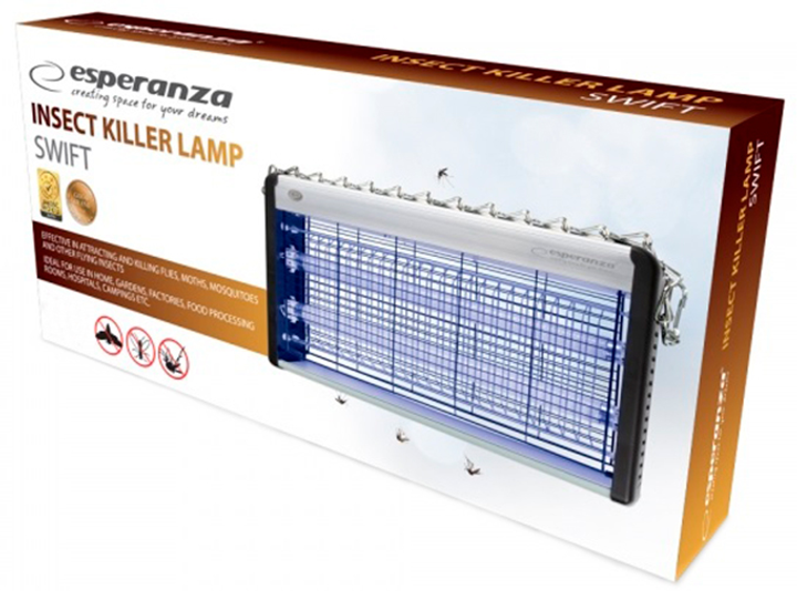Lampa owadobójcza Esperanza EHQ007 Insect Killer Lamp Swift (5901299955529) (955555911171096) - Outlet - obraz 3