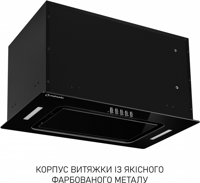 Витяжка Minola BGK 5877 BL 1200 LED (повновбудована) - изображение 5