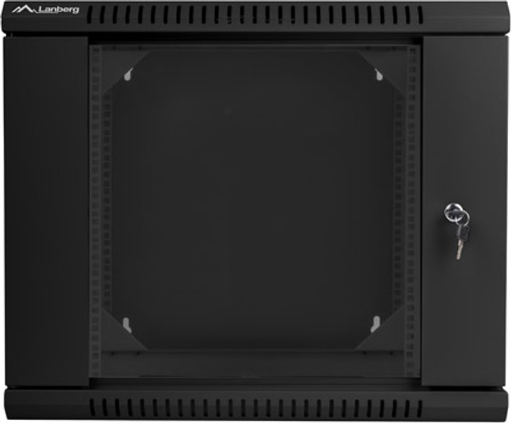 Szafa wisząca serwerowa Lanberg 19" 9U 600x600 Black (WF02-6609-10B) - obraz 1