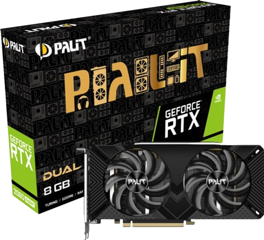 Відеокарта GeForce RTX 2060 Super 8GB Palit Dual (NE6206S018P2-1160A-1) Б/В - Фото 1 Відеокарта GeForce RTX 2060 Super 8GB Palit Dual (NE6206S018P2-1160A-1) Б/В - изображение 1