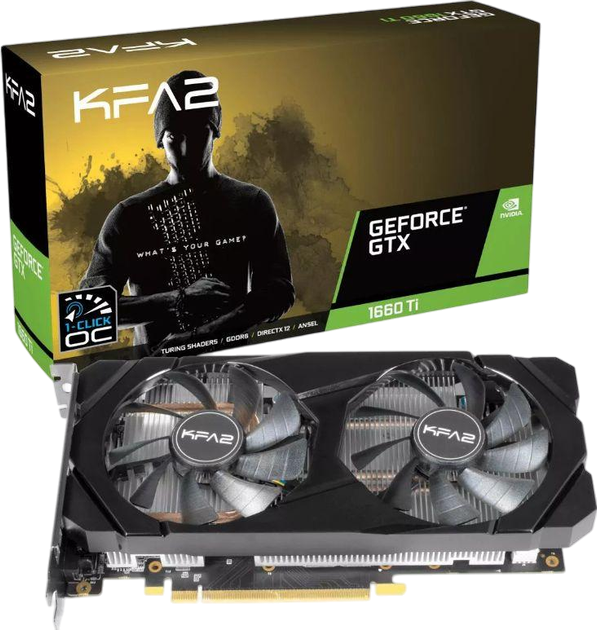 Відеокарта GeForce GTX 1660 Super 6GB KFA2 1-Click OC (60SRL7DSY91K) Б/В - Фото 1 Відеокарта GeForce GTX 1660 Super 6GB KFA2 1-Click OC (60SRL7DSY91K) Б/В - изображение 1