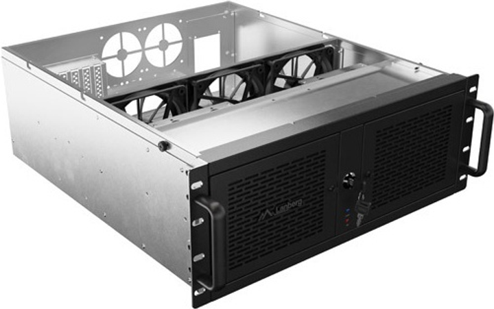 Корпус серверний Lanberg ATX 520/12 19"/4U (SC01-5204-12B) - зображення 3