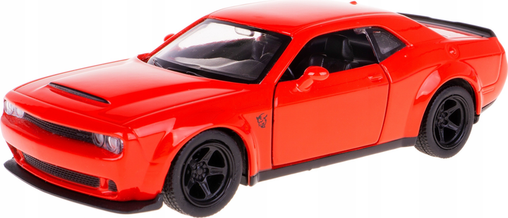 Metalowy model samochodu Daffi RMZ City Dodge Challenger SRT Demon 1:39 Czerwony K-876 (5905422118768) - obraz 5