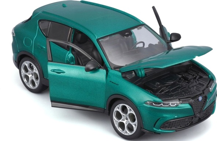 Metalowy model samochodu Bburago Alfa Romeo Tonale 12 1:24 Zielony 18-21109GR (4893993016495) - obraz 3