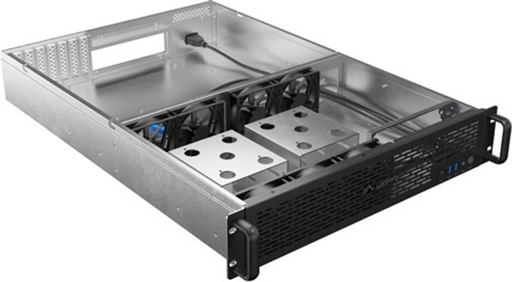 Корпус серверний Lanberg E-ATX 650/12 19"/2U (SC01-6502-12B) - зображення 3