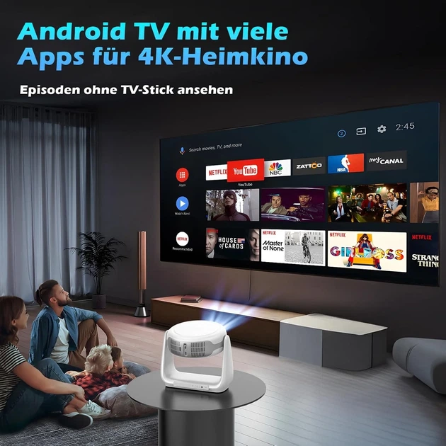 Проектор EUARY K1-99 Full HD Wi-Fi Bluetooth Android 11 - изображение 3