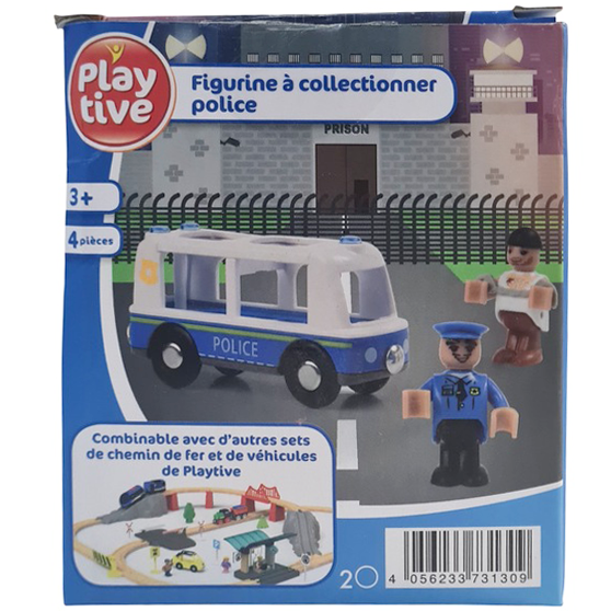 Игрушка-сюрприз Playtive в яйце коллекционные фигурки Полиция голубой JDT-0848553 - изображение 4