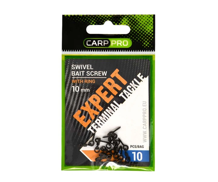 Винт крепление для насадки Carp Pro с вертлюжком и кольцом 10мм 10шт (6455-010) - Фото 2 Винт крепление для насадки Carp Pro с вертлюжком и кольцом 10мм 10шт (6455-010) - изображение 2