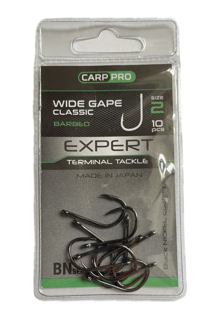 Крючки Carp Pro Black Nickel Wide Gape Classics №2 (CPBNWGC2) - Фото 2 Крючки Carp Pro Black Nickel Wide Gape Classics №2 (CPBNWGC2) - изображение 2