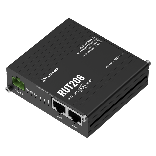 Маршрутизатор Teltonika RUT206 4G LTE - Фото 2 Маршрутизатор Teltonika RUT206 4G LTE - изображение 2