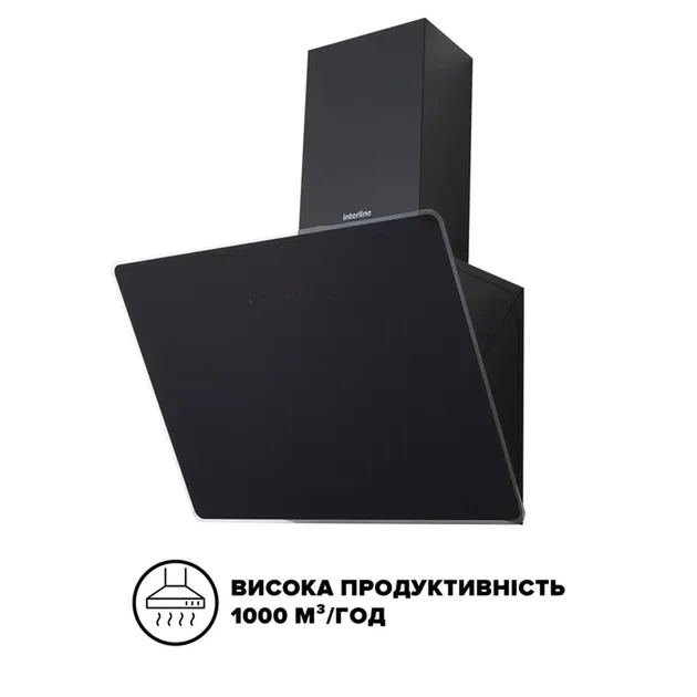 Витяжка Interline FLOW BL A/60/GL/M - Фото 2 Витяжка Interline FLOW BL A/60/GL/M - изображение 2