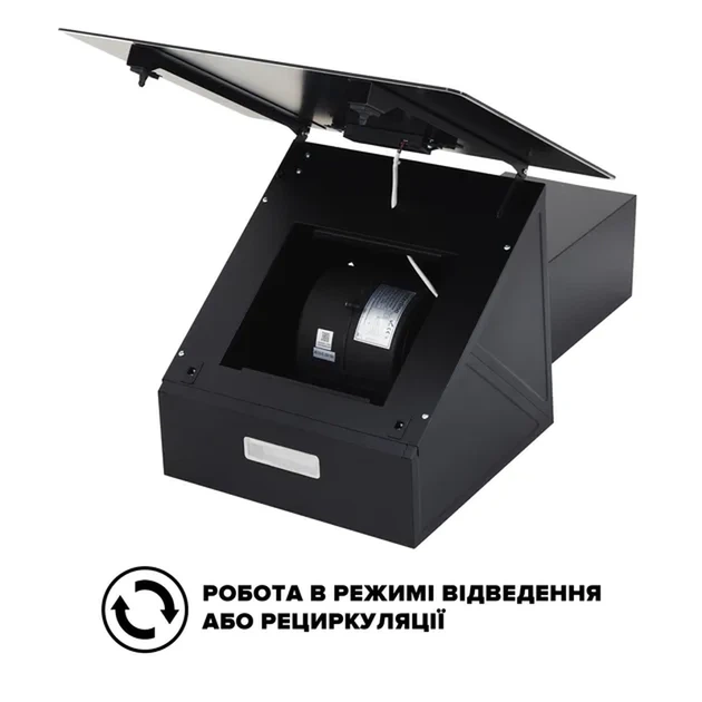 Витяжка Interline FLOW BL A/60/GL/M - Фото 8 Витяжка Interline FLOW BL A/60/GL/M - изображение 8