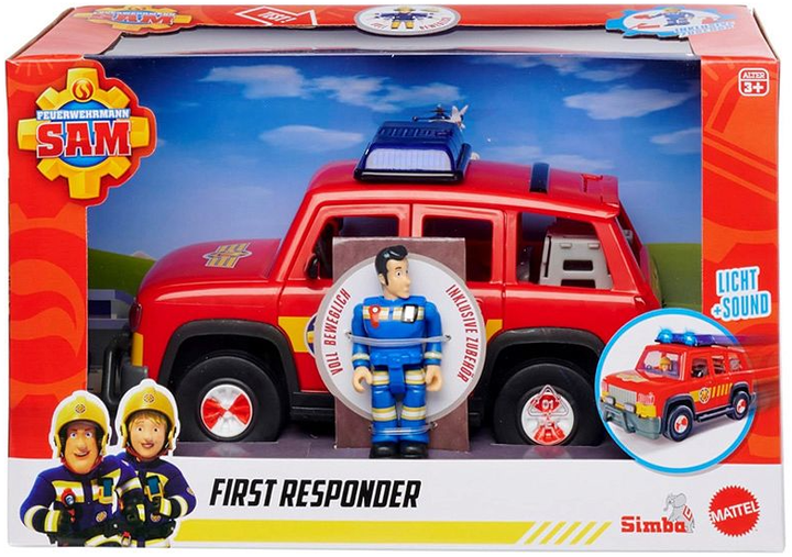 Samochód ratunkowy Simba Fireman Sam z figurką Elvisa (4006592097455) - obraz 1