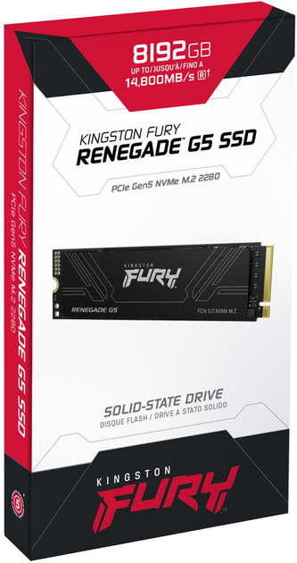 SSD диск Kingston FURY Renegade G5 8TB M.2 2280 NVMe PCIe Gen 5.0 x4 3D NAND TLC (SFYR2D/8T1) - зображення 9