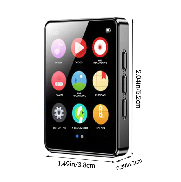 MP3/MP4 плеєр Bluetooth + навушники. Мп3 / Мп4 плеєр з блютуз для спорту, бігу Jood U22-X4 - зображення 3