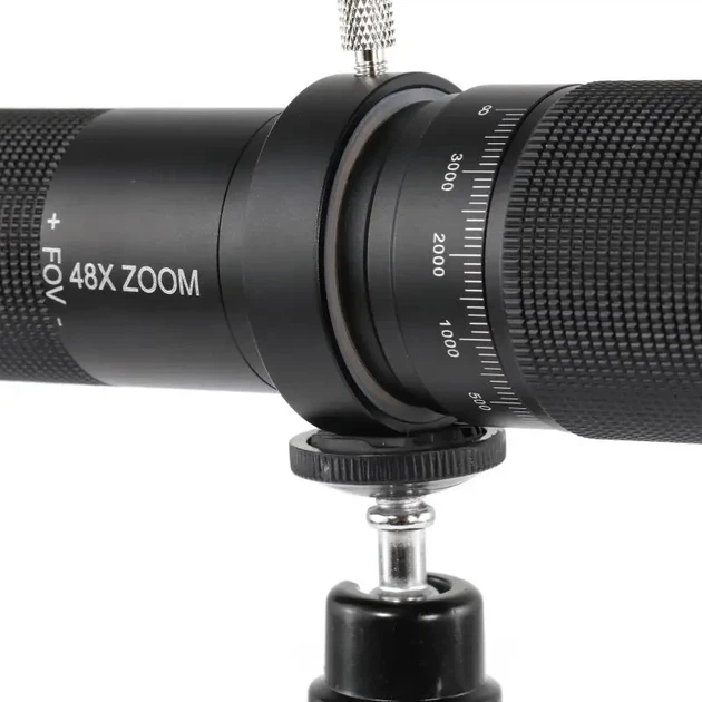 Монокуляр монокль объектив 48x Telephoto + крепление для телефона. Подзорная труба телескоп для наблюдения W48 - изображение 4