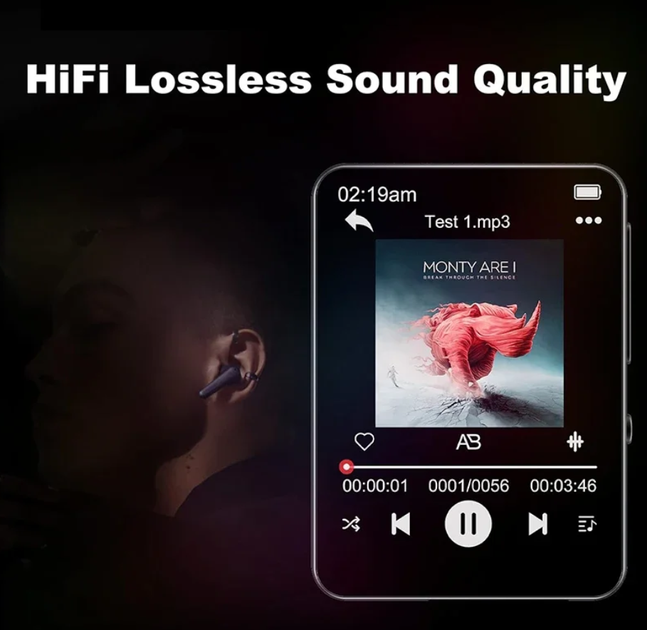 MP3 MP4 плеер с сенсорным экраном 2.4'' Touch Screen, Bluetooth плеер для спорта и бега CSD75 - изображение 3