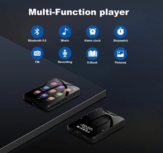 MP3 MP4 плеер с сенсорным экраном 2.4'' Touch Screen, Bluetooth плеер для спорта и бега CSD75 - изображение 5