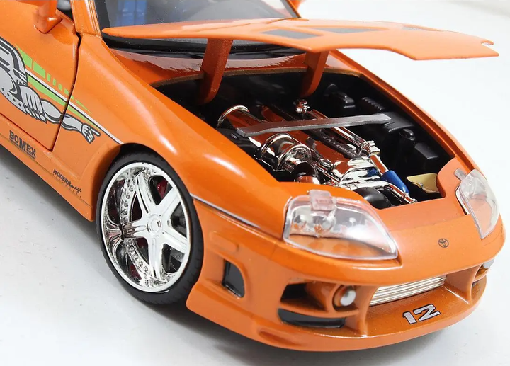 Pojazd Simba Jada F&Fs Brian's Toyota Supra 1995 Orange (4006333094798) - obraz 5
