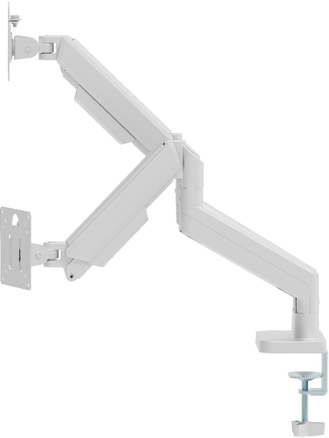 Настільне кріплення Gembird Double Monitor 17-32" White (MA-DA2-06-W) - зображення 2