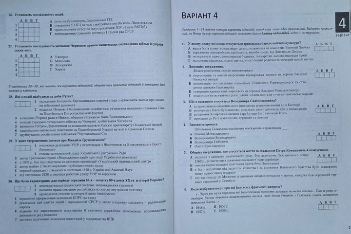 Книга НМТ 2026: История Украины Типовые тестовые задания/ Власов В., Панарин О., Топольницкая (9789669454881) - изображение 3