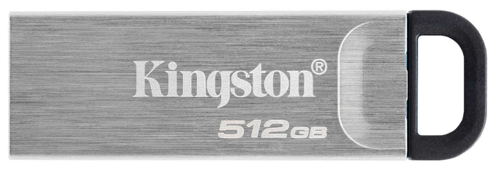 Флеш-накопичувач Kingston DataTraveler Kyson 512 ГБ USB 3.2 сріблястий - Фото 1 Флеш-накопичувач Kingston DataTraveler Kyson 512 ГБ USB 3.2 сріблястий - зображення 1