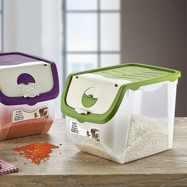 Pojemnik na warzywa i owoce Orion z pokrywą różowy 12 l (5907610285481) - obraz 2