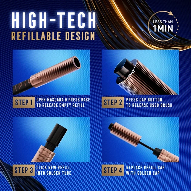 Max Factor False Lash Effect Supreme Recharge Mascara Тушь для ресниц - Фото 5 Max Factor False Lash Effect Supreme Recharge Mascara Тушь для ресниц - изображение 5