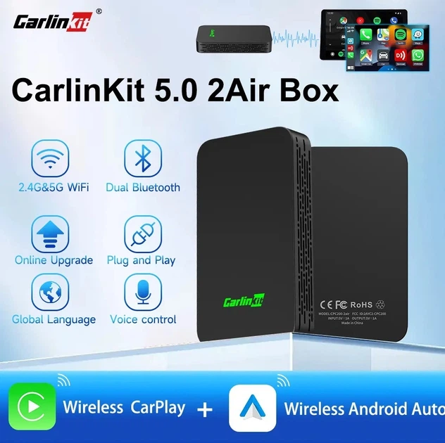 Адаптер CarlinKit 5.0 2air для беспроводного Apple CarPlay / Android Auto (CPC200 2air) - изображение 3