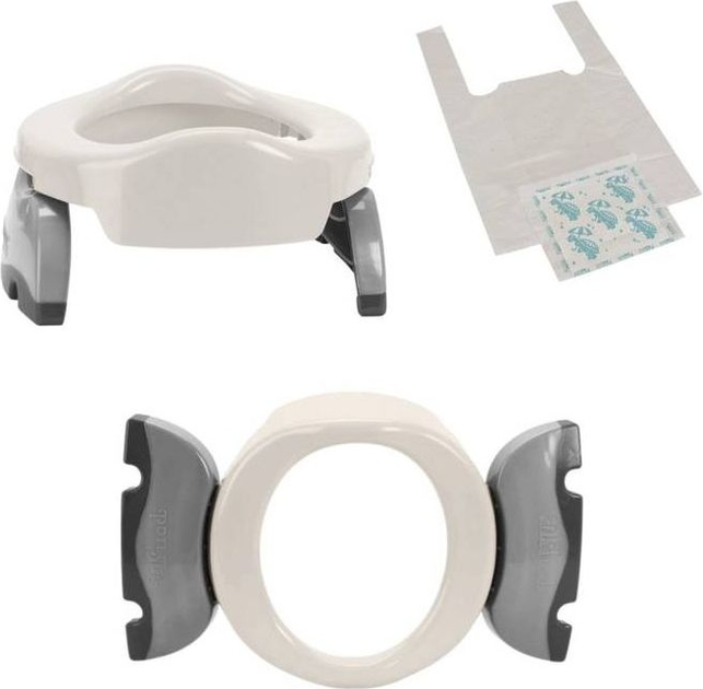 Накладка на унітаз і туристичний горщик Potette Plus біло-сірий (88161006253) - зображення 2