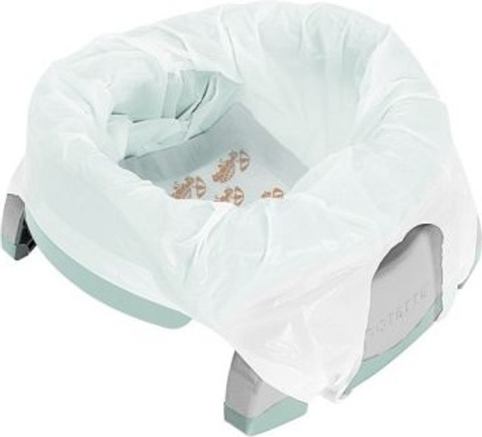 Nakładka na WC i nocnik turystyczny Potette Plus miętowo-biały (88161004457) - obraz 3