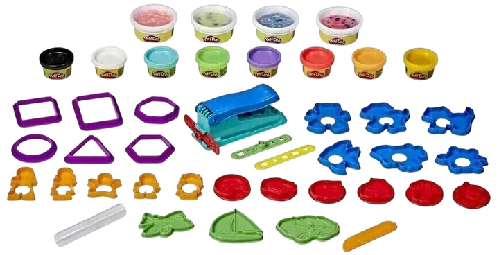 Zestaw kreatywny Hasbro Play-Doh z masą plastyczną Impreza narzędzi i kolorów E8740 (5010993696390) - obraz 2