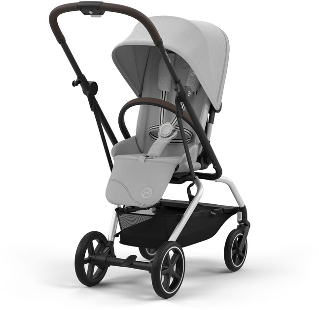 Wózek spacerowy sportowy Cybex Eezy S Twist+ 2 SLV Fog Grey Gold 525000181 (4063846450282) - obraz 2