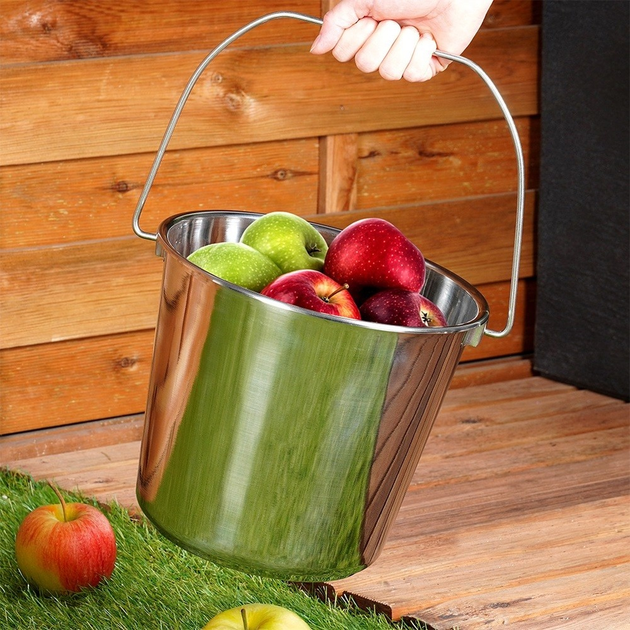 Відро харчове Orion сталеве Сріблясте 8 л (8595116788215) - зображення 7