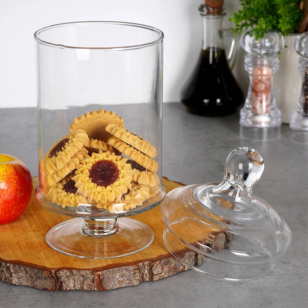 Ємність для зберігання Excellent Houseware скляна Прозора 1.5 л (8720573234290) - зображення 3